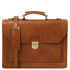 Cremona - Leather briefcase 3 compartments